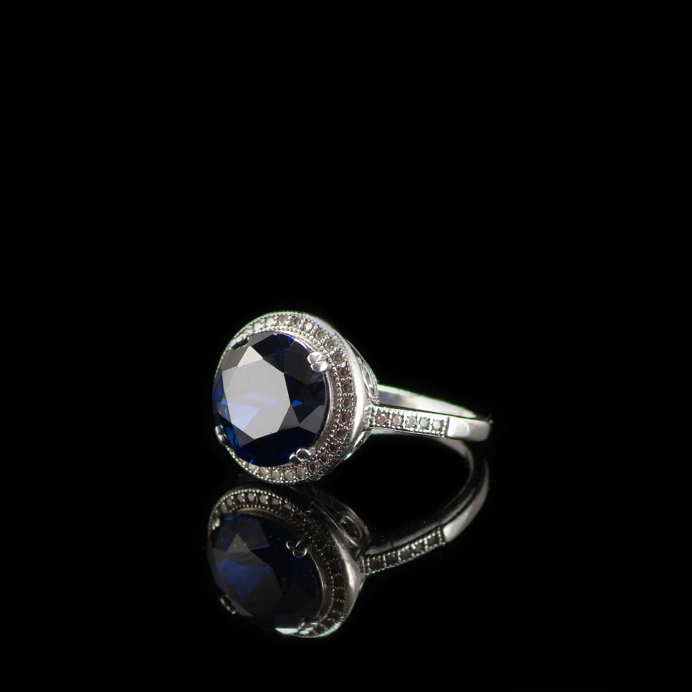 925 Silver Sapphire Ring