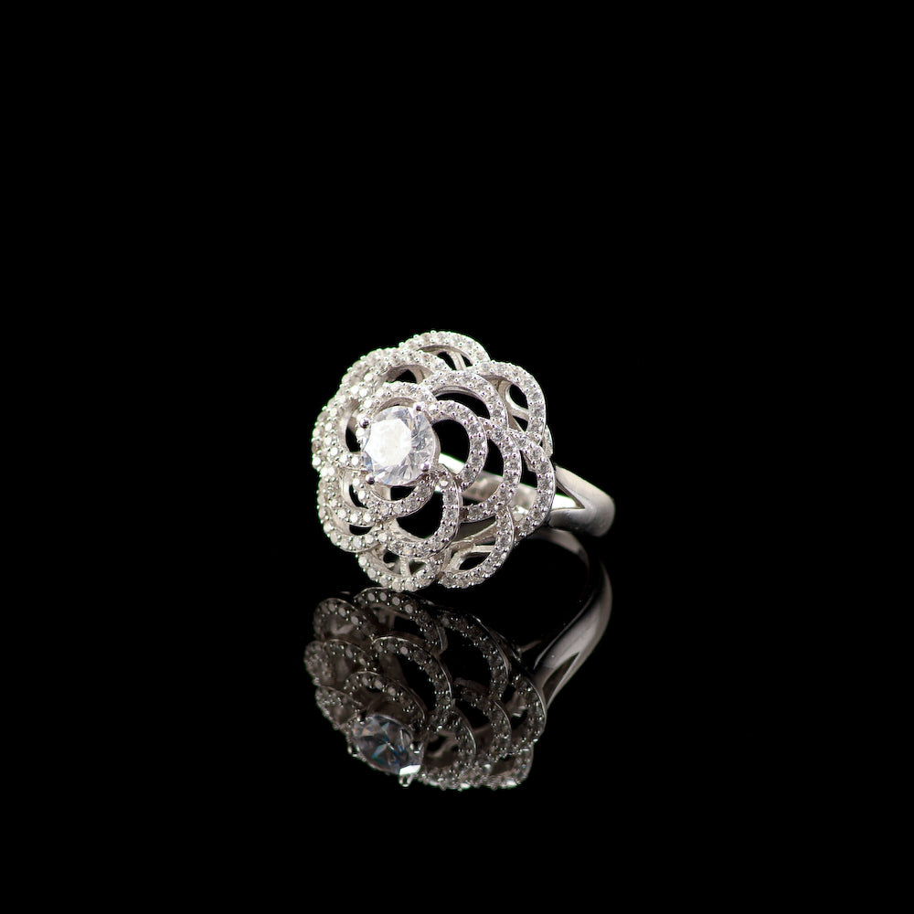 925 Silver Cuzins Flower Ring